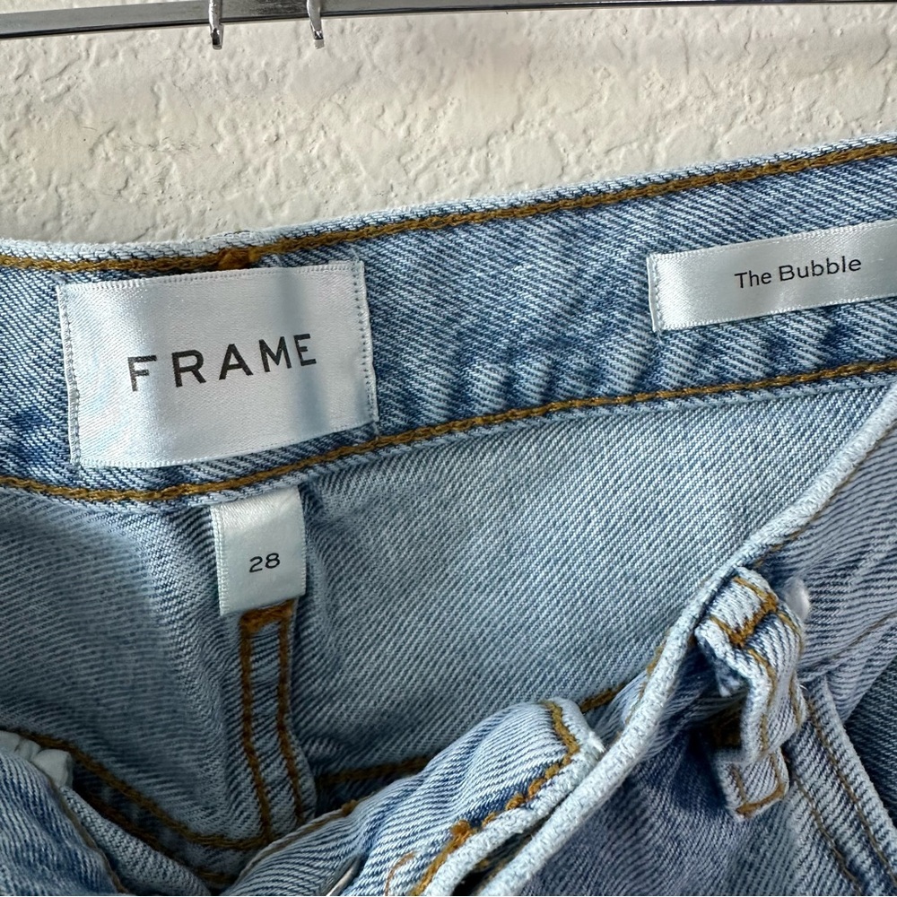FRAME The Bubble Barrel Jeans in Outlaw SZ 28 - Picture 4 of 7